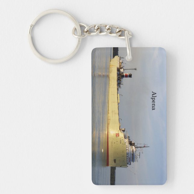 Alpena rectangle key chain (Front)