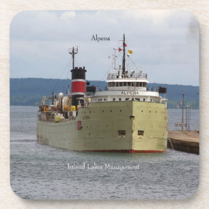 Alpena Soo set of 6 hard plastic coasters