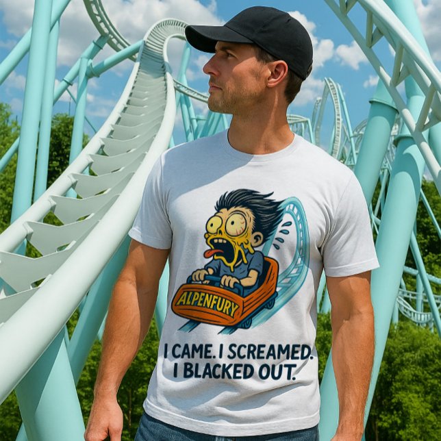 AlpenFury: I Conquered the Beast – Canada’s Wonder T-Shirt (AlpenFury shirt Canada’s Wonderland, I survived AlpenFury coaster tee, Canada’s Wonderland 2024 )