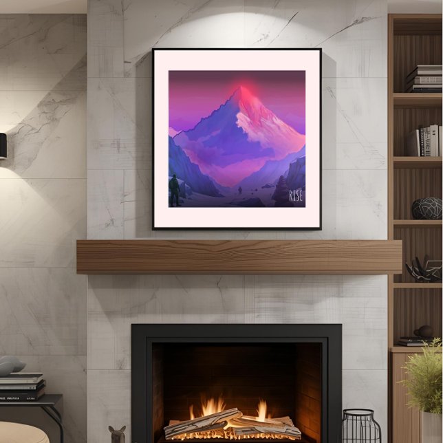 Alpenglow Everest RISE Motivational Wall Poster (Creator Uploaded)
