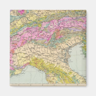 Alpenlander - Atlas Map of the Alps Magnet