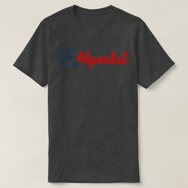Alpental and Snow Fun T-Shirt (Design Front)