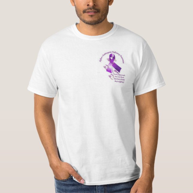 Alpha 1 Antitrypsin White Tee (Front)