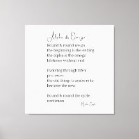 alpha and omega poem poetry canvas art wall decor 