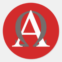 Alpha and Omega Sticker