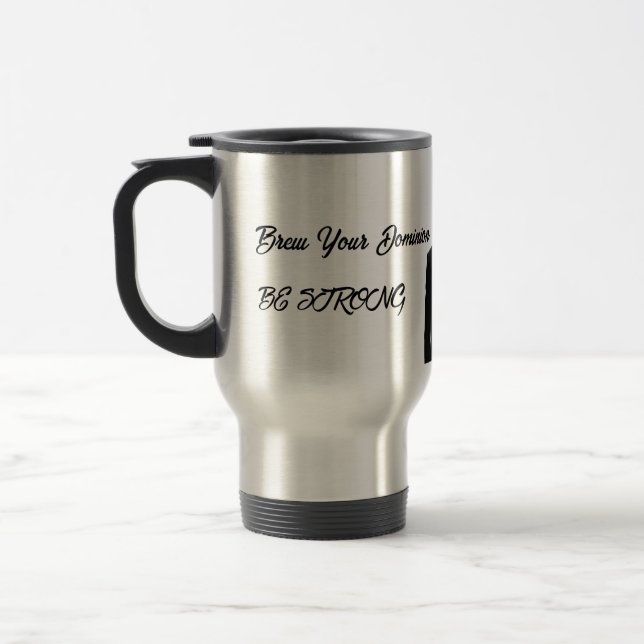 Alpha Attitude Travel Mug – Power in Silence (Left)