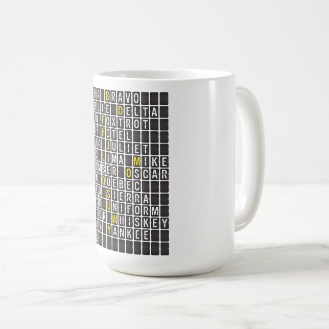 Alpha-Bravo-Charlie Coffee Mug (Front Right)