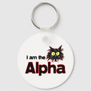 Alpha Cat Key Ring