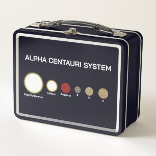Alpha Centauri System Metal Lunch Box
