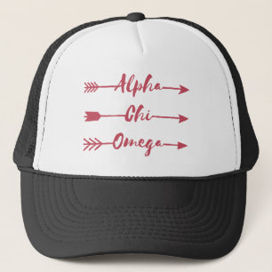 Alpha Chi Omega Arrows Trucker Hat