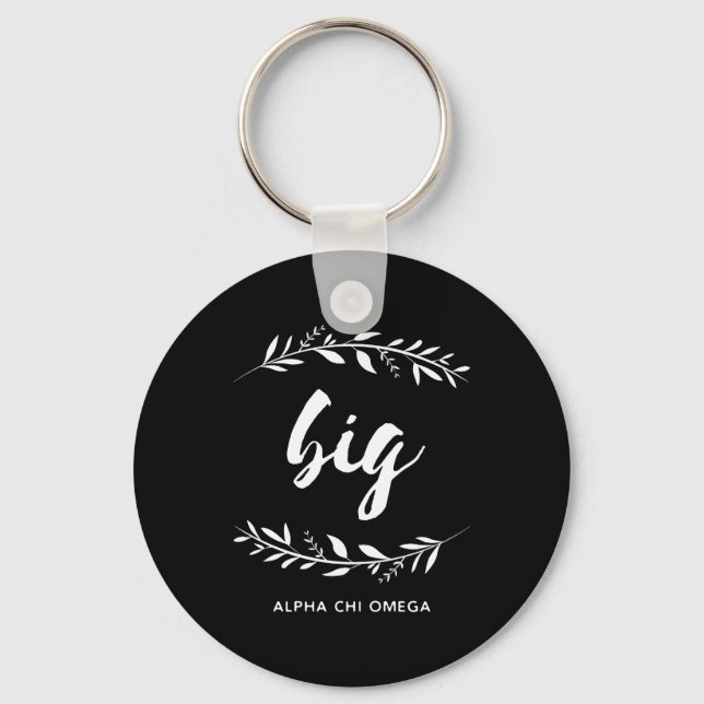 Alpha Chi Omega | Big Wreath Key Ring (Front)