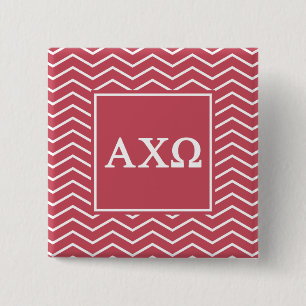 Alpha Chi Omega Chevron Pattern 15 Cm Square Badge