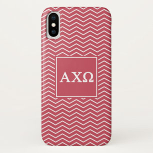 Alpha Chi Omega   Chevron Pattern iPhone X Case