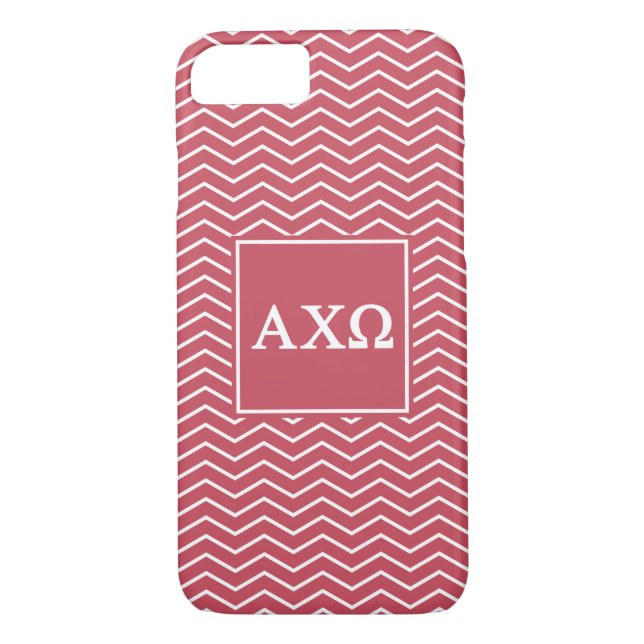 Alpha Chi Omega | Chevron Pattern Case-Mate iPhone Case (Back)