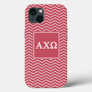 Alpha Chi Omega   Chevron Pattern iPhone 13 Case