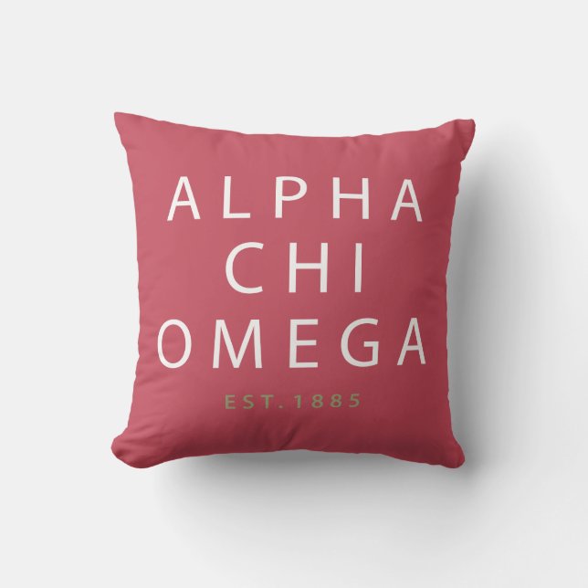Alpha Chi Omega | Est. 1885 Cushion (Front)