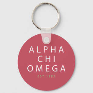 Alpha Chi Omega   Est. 1885 Key Ring