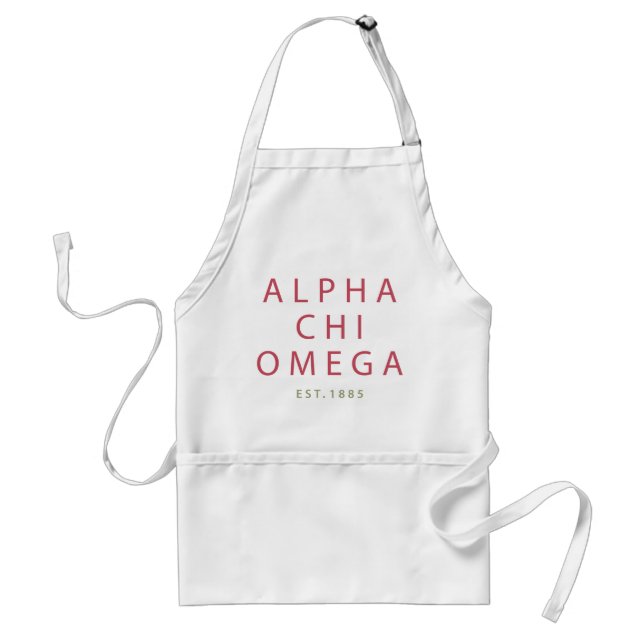 Alpha Chi Omega | Est. 1885 Standard Apron (Front)