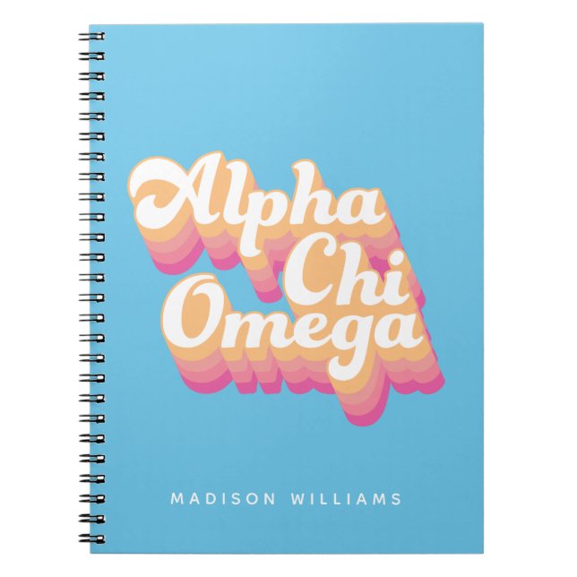 Alpha Chi Omega | Groovy Script Notebook (Front)