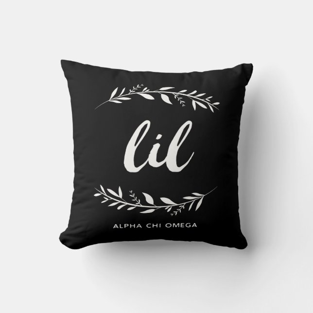 Alpha Chi Omega | Lil Wreath Cushion (Front)