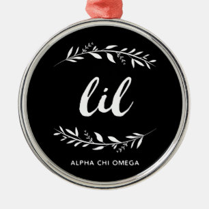 Alpha Chi Omega   Lil Wreath Metal Tree Decoration
