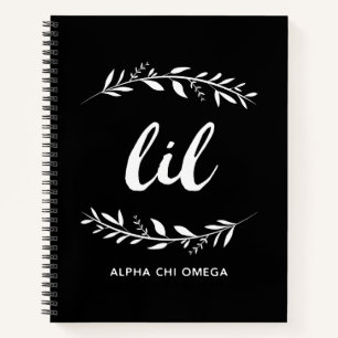Alpha Chi Omega   Lil Wreath Notebook