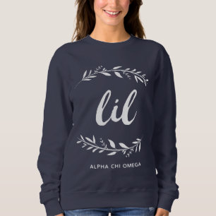 Alpha Chi Omega   Lil Wreath Sweatshirt