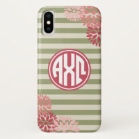 Alpha Chi Omega | Monogram Stripe Pattern