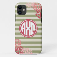 Alpha Chi Omega | Monogram Stripe Pattern