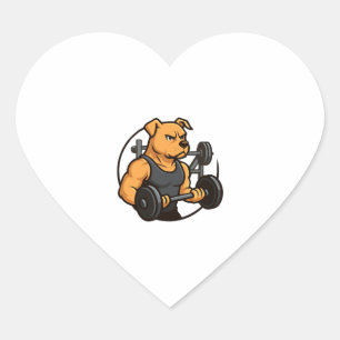 Alpha Dog Gym – Power Unleashed Heart Sticker