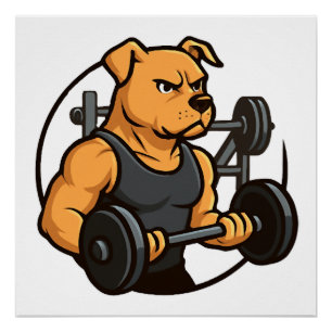 Alpha Dog Gym Power Unleashed Poster