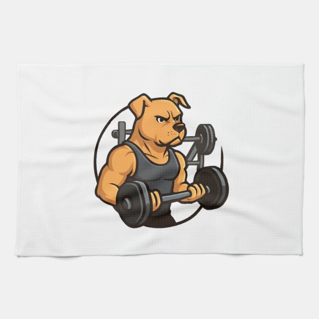 Alpha Dog Gym � Power Unleashed Tea Towel (Horizontal)
