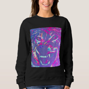 Alpha Face Angry Leader Wolf Sweatshirt