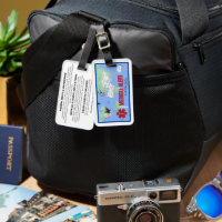 Alpha-gal (AGS) Backpack/Luggage Tag - PREFILLED