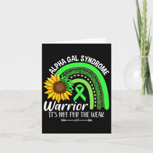 Alpha Gal Syndrom Syndrome Awareness  Card