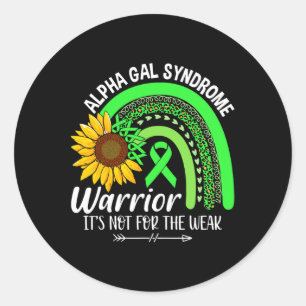 Alpha Gal Syndrom Syndrome Awareness  Classic Round Sticker