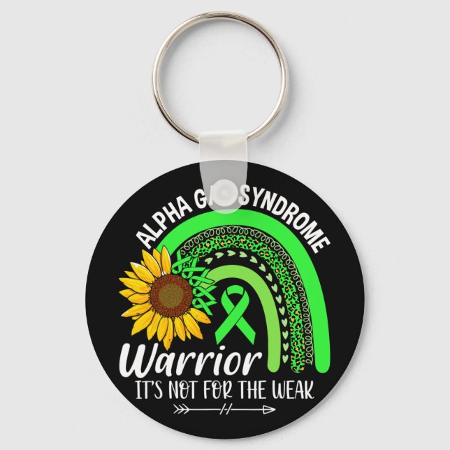 Alpha Gal Syndrom Syndrome Awareness  Key Ring (Front)