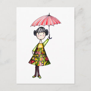 Alpha girl postcard