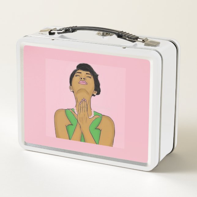 Alpha Kappa Alpha Ivy and Pearls Lunch Box (Back)