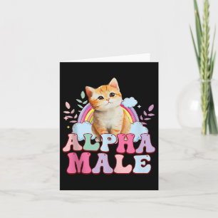 Alpha-male Cat Kitten Funny For Men Women Tank Top Card