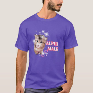 alpha male cute kitten meme boy T-Shirt