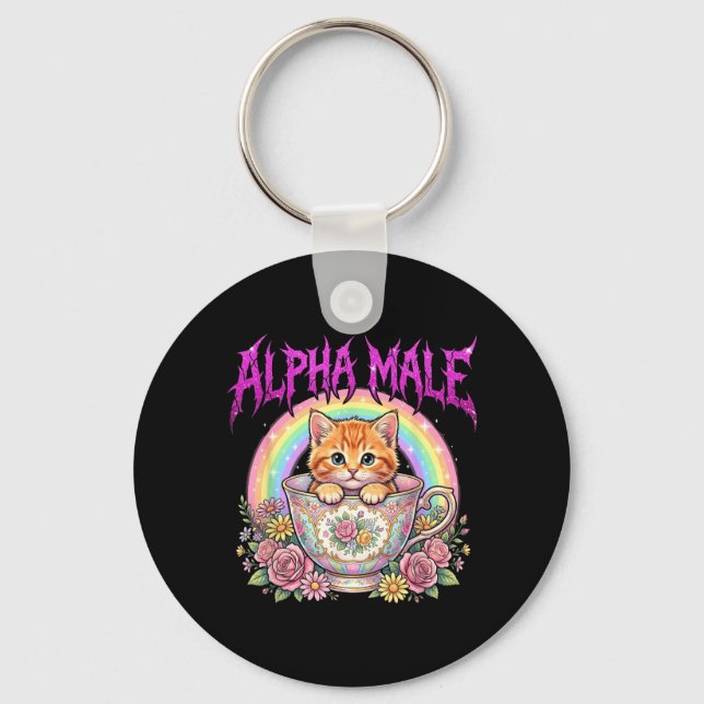 Alpha Male Key Ring (Front)