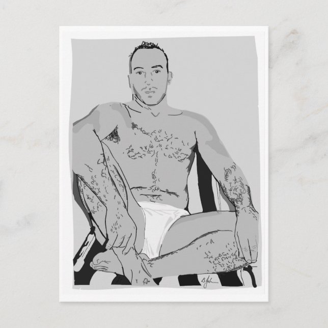 "Alpha Male" Postcard (Front)