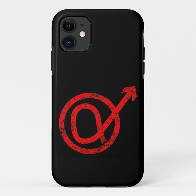 Alpha Male Sign Case-Mate iPhone Case (Back)