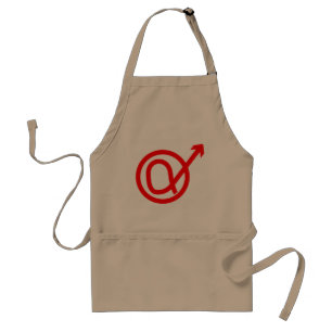 Alpha Male Sign Standard Apron