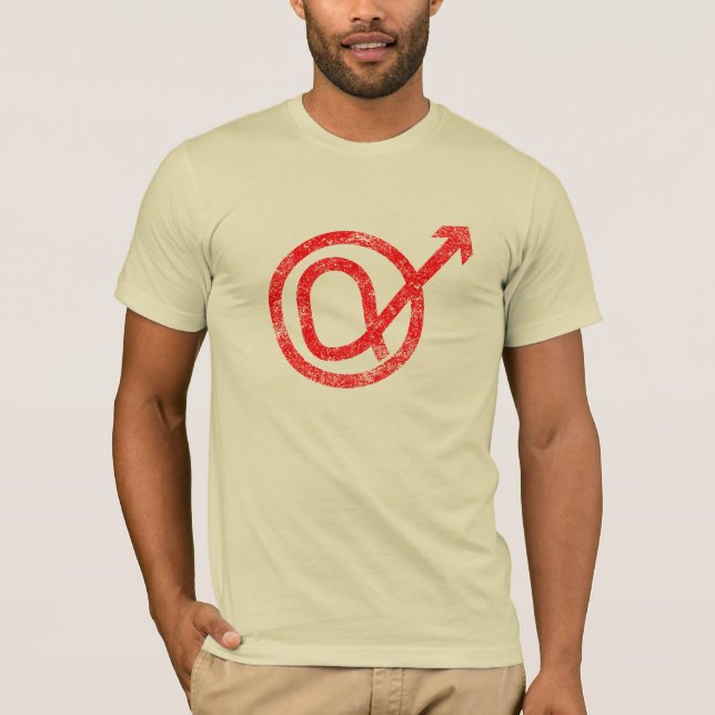 Alpha Male Sign T-Shirt (Front)