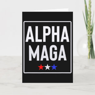 Alpha Mega Trump 2024 Election Design  Card