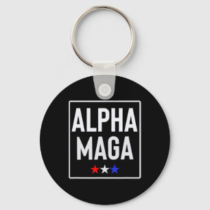 Alpha Mega Trump 2024 Election Design  Key Ring