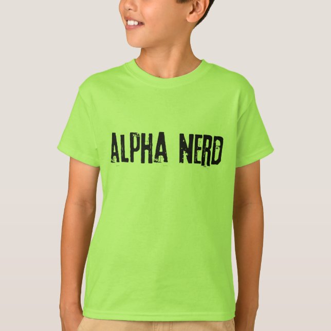 ALPHA NERD Fun Tee (Front)