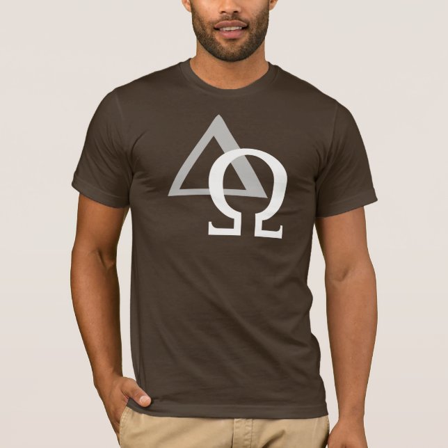 Alpha & Omega 3 White Gray TRANS png T-Shirt (Front)